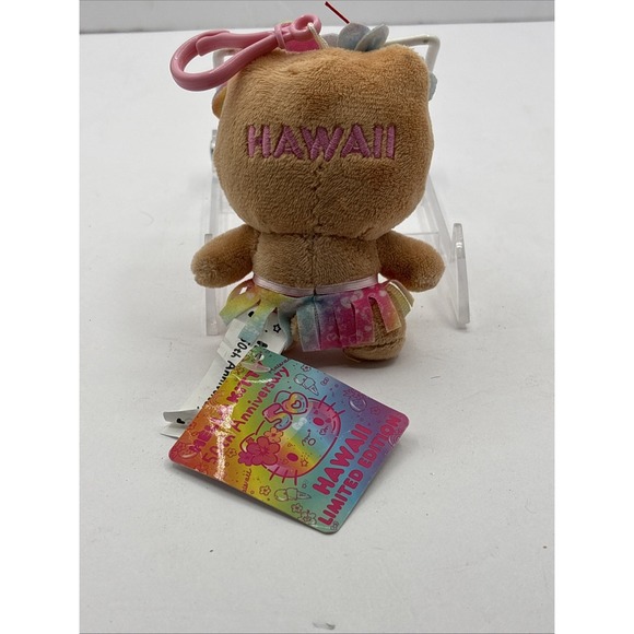 NEW - Saipan Special Edition Hello Kitty Plush 4" Key Chain-50th Anniversary - Picture 5 of 9